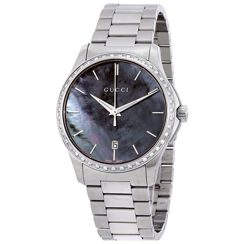 gucci silver watch|silver gucci watch women's.